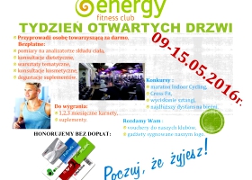 Tydzień Otwartych Drzwi we wszystkich klubach Energy Fitness Club